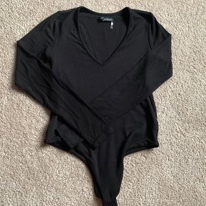 Naked Wardrobe Black Bodysuit